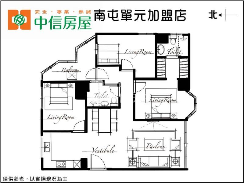 興大溫馨美3房平車房屋室內格局與周邊環境