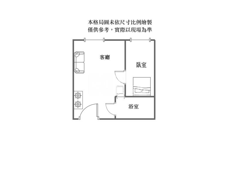 中原夜市電梯1+1房房屋室內格局與周邊環境