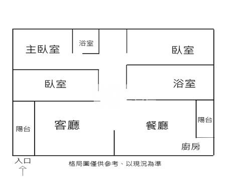 縣民公園平車三房公寓房屋室內格局與周邊環境