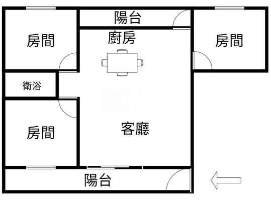 千禧健身寓房屋室內格局與周邊環境