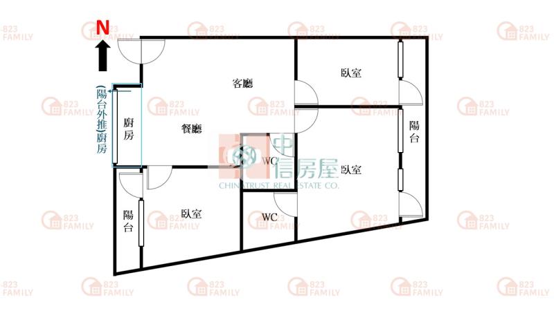 樹孝雙商圈低總價漂亮公寓房屋室內格局與周邊環境