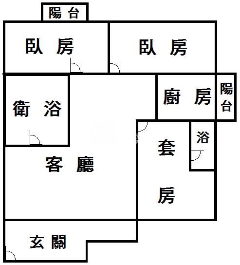 凱旋大地平車華廈房屋室內格局與周邊環境