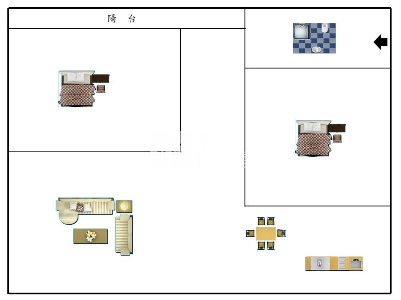 藝文上城1+1房車房屋室內格局與周邊環境