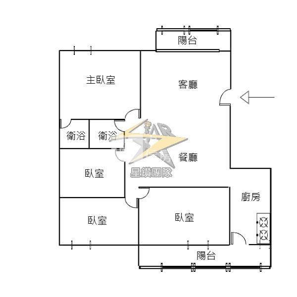 【星鑽】中壢體育園區精美大4房房屋室內格局與周邊環境