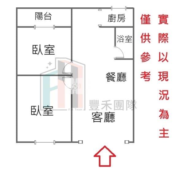 【豐禾】寶山商圈會稽國中【東方大地】店住兩房房屋室內格局與周邊環境