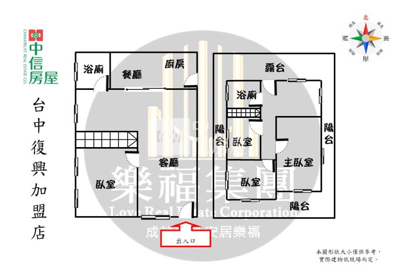新社熱鬧老街旁景觀農舍莊園房屋室內格局與周邊環境