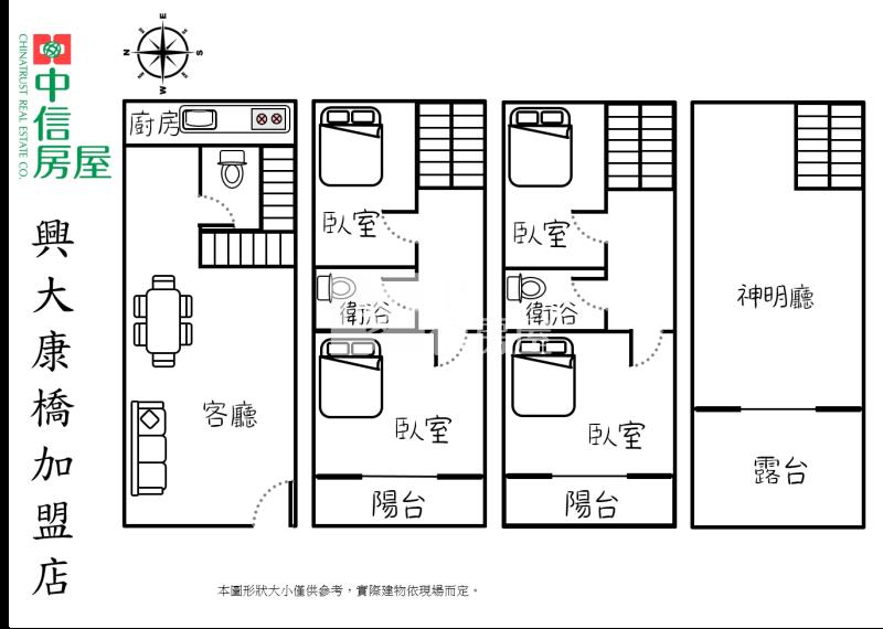 中科旁前院停車邊間全新整理低總價稀有透天房屋室內格局與周邊環境