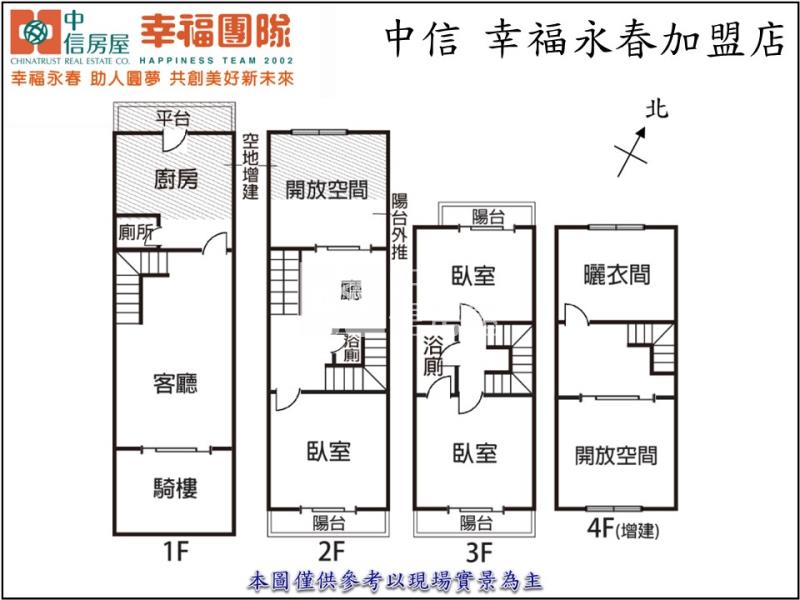 長億公園臨路透天店住房屋室內格局與周邊環境