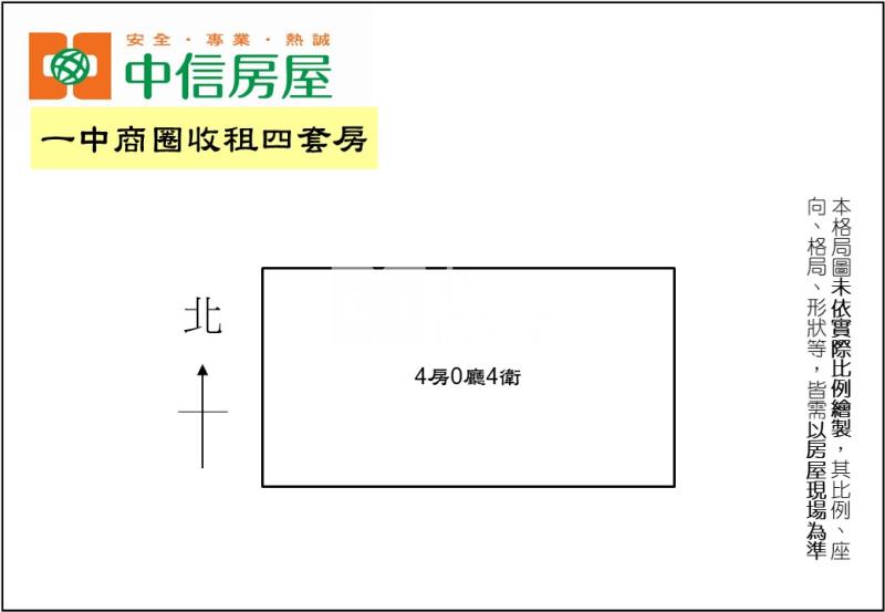 一中商圈收租四套房房屋室內格局與周邊環境