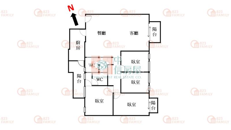 水湳經貿四房平車房屋室內格局與周邊環境