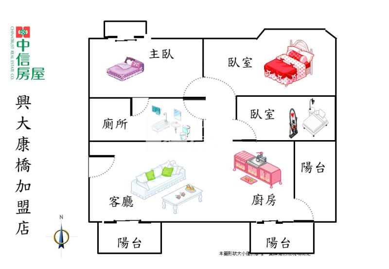 中興X南門商圈興大旁採光大三房美廈房屋室內格局與周邊環境
