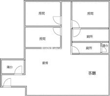 新竹精裝車位美三房房屋室內格局與周邊環境