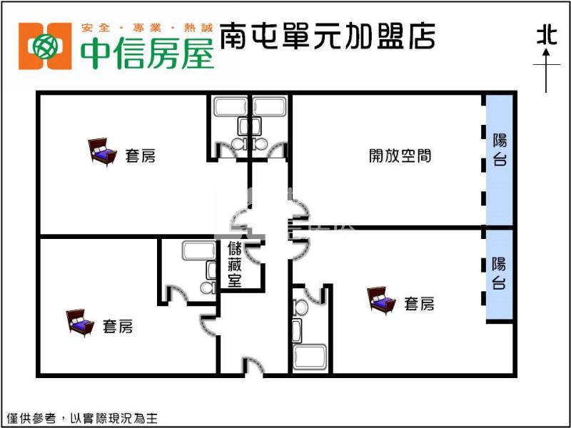 專任正復興路合法全新四套房房屋室內格局與周邊環境