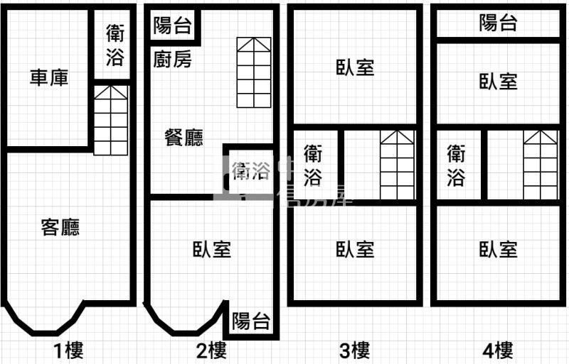 內壢站前整新五房車美墅房屋室內格局與周邊環境