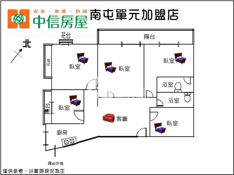 專簽信義學區大坪數美廈房屋室內格局與周邊環境