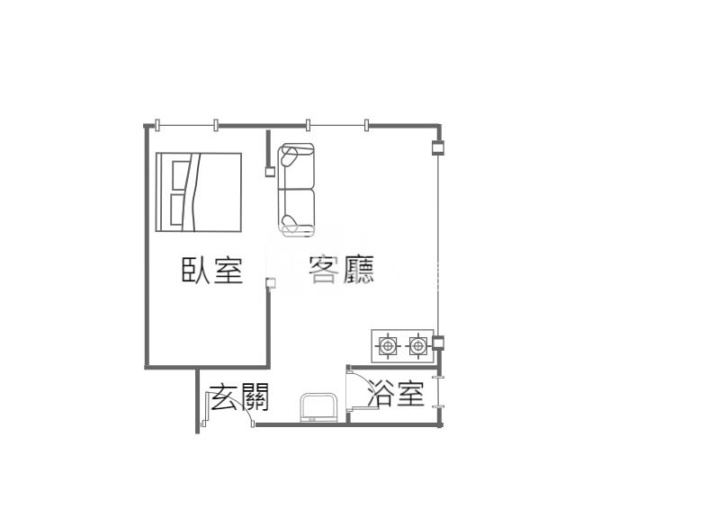 A22老街溪捷運站,一房一廳大套房房屋室內格局與周邊環境