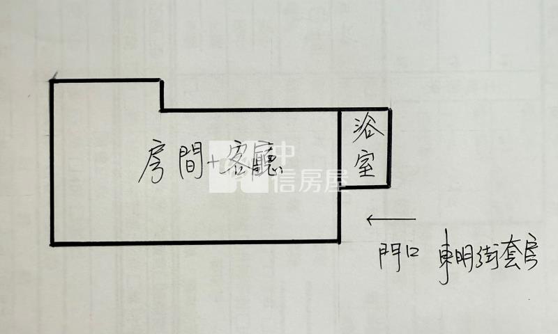 東明街套房房屋室內格局與周邊環境
