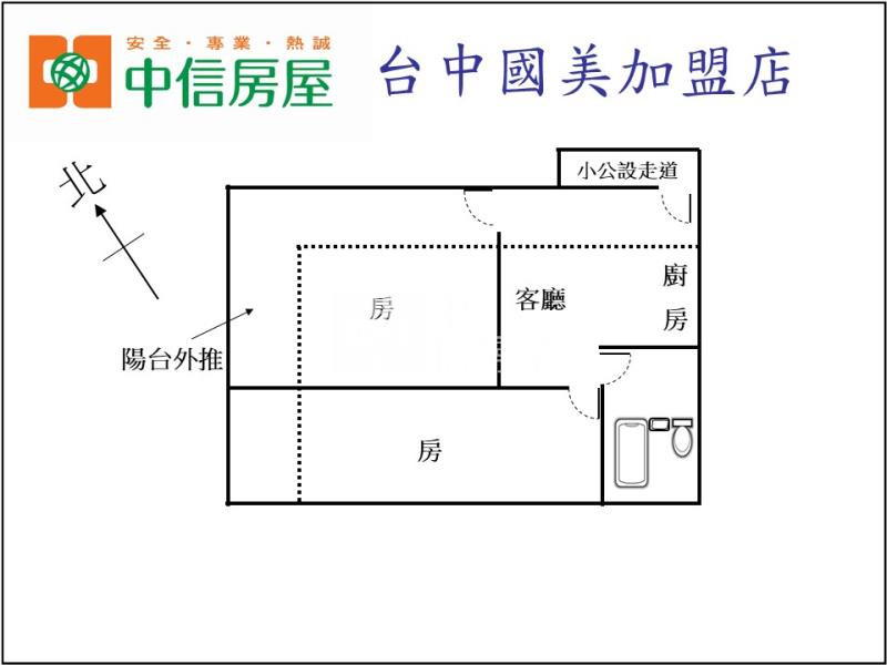 一中商圈低總價二房II房屋室內格局與周邊環境