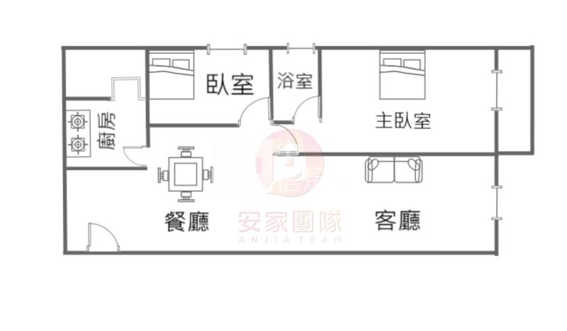 【安家】鼎藏璞麗景觀典雅二房房屋室內格局與周邊環境