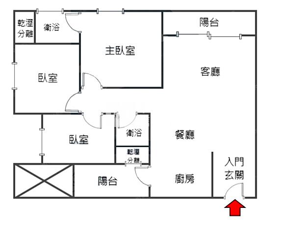 聚合發君大院三房雙平車高視野房屋室內格局與周邊環境