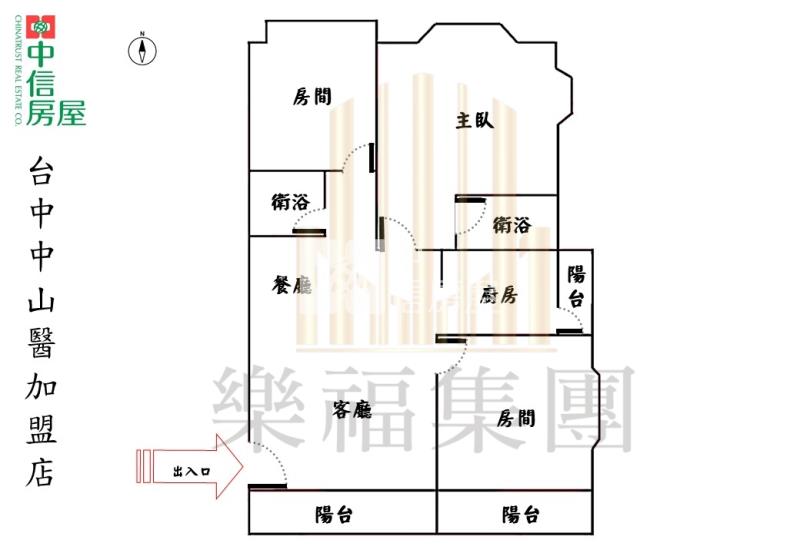 益民國小全新整理三房平車美廈房屋室內格局與周邊環境