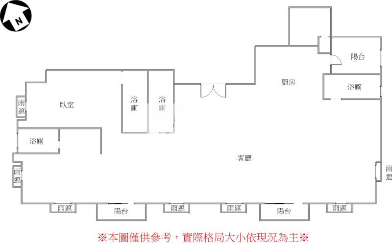 七期議會高樓視野雙平車房屋室內格局與周邊環境