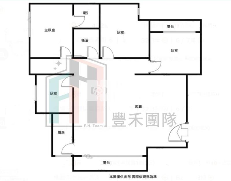 【豐禾】中壢戶政超大四房車房屋室內格局與周邊環境