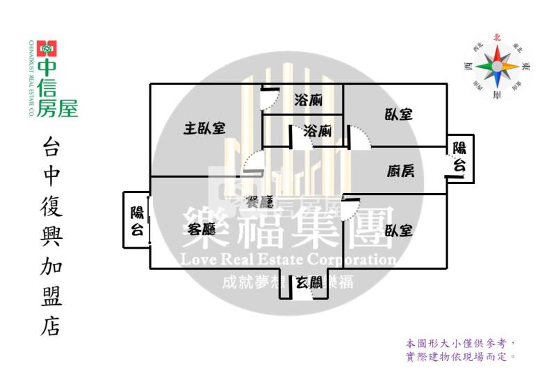 新平商圈3房平車美屋房屋室內格局與周邊環境