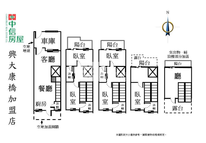 太平勤益旁全新五套房電梯別墅A房屋室內格局與周邊環境