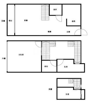 藝文特區全新裝潢樓中樓3房車房屋室內格局與周邊環境