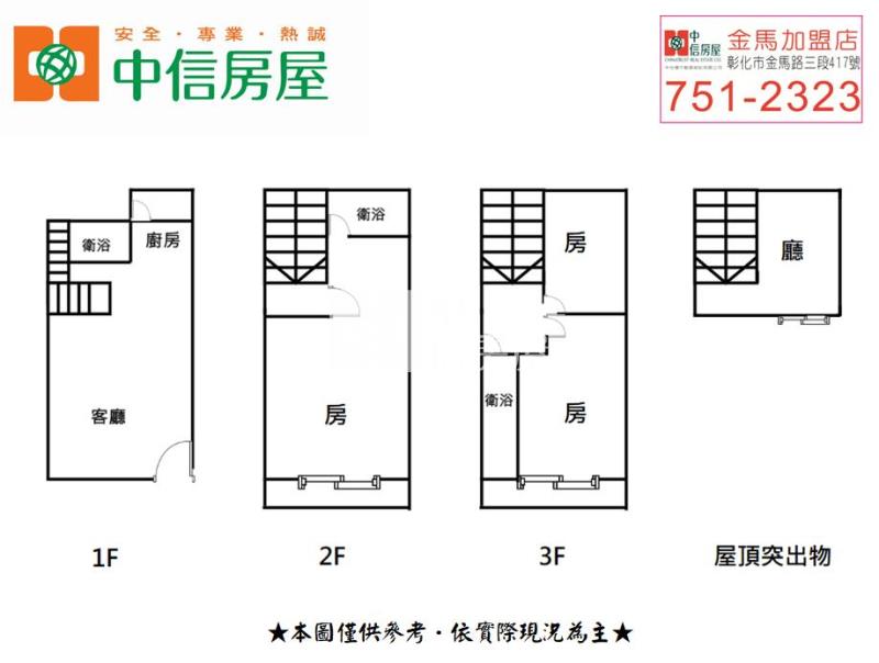 埔鹽光明路車庫新墅房屋室內格局與周邊環境