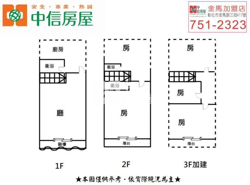 員林龍燈公園旁透天房屋室內格局與周邊環境