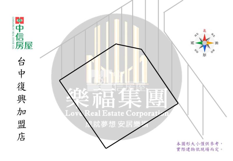 長億高中旁雙臨路方正大面寬角地房屋室內格局與周邊環境