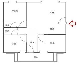 【奔馳】宏國甲桂林美3房房屋室內格局與周邊環境