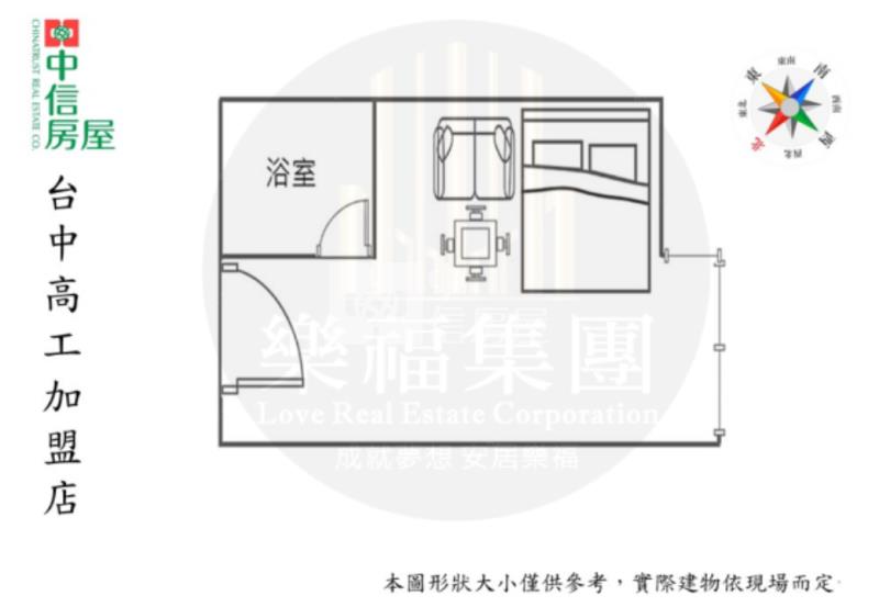 櫻花捷運旁獨洗曬電梯套房房屋室內格局與周邊環境