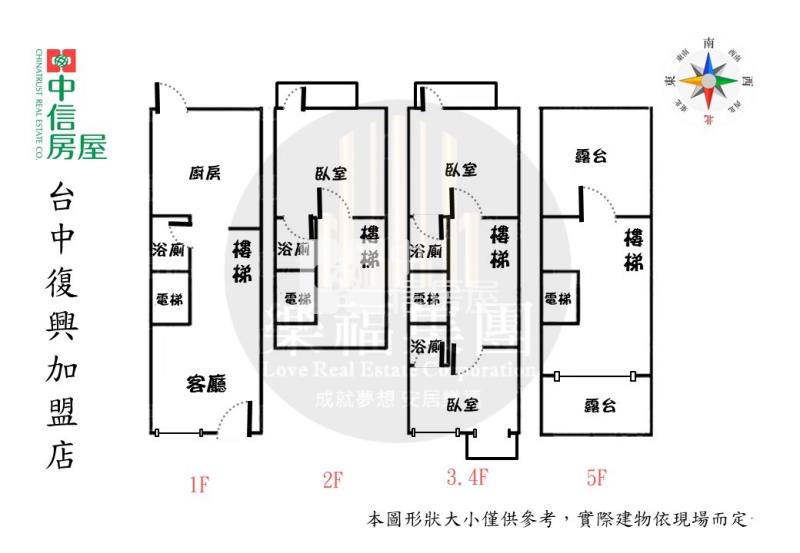 八德近桃園捷運全新電梯別墅 A3房屋室內格局與周邊環境