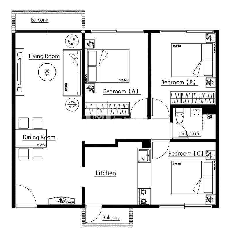 ㊣興大、永和國宅．綠園道【3樓】美寓房屋室內格局與周邊環境