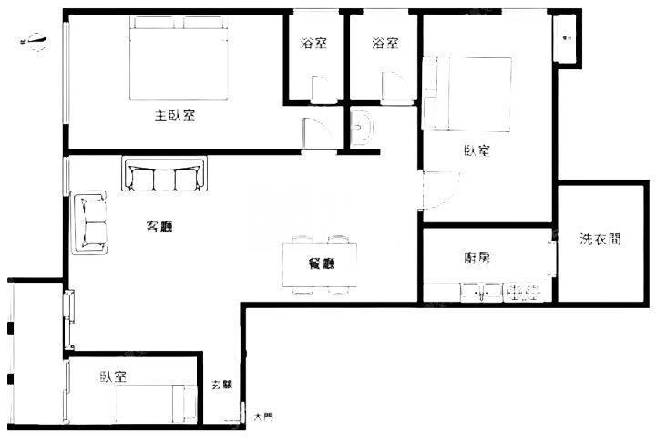 【奔馳】巴黎世家美3房房屋室內格局與周邊環境