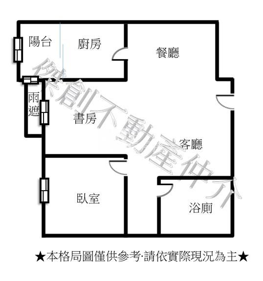 藏月美宅1+1房房屋室內格局與周邊環境