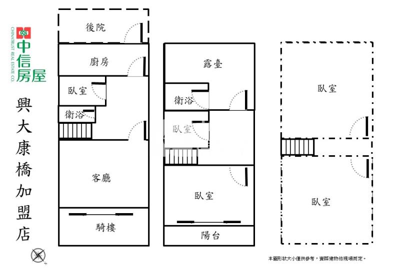 南屯路商圈柳川園道旁臨路邊間透天房屋室內格局與周邊環境