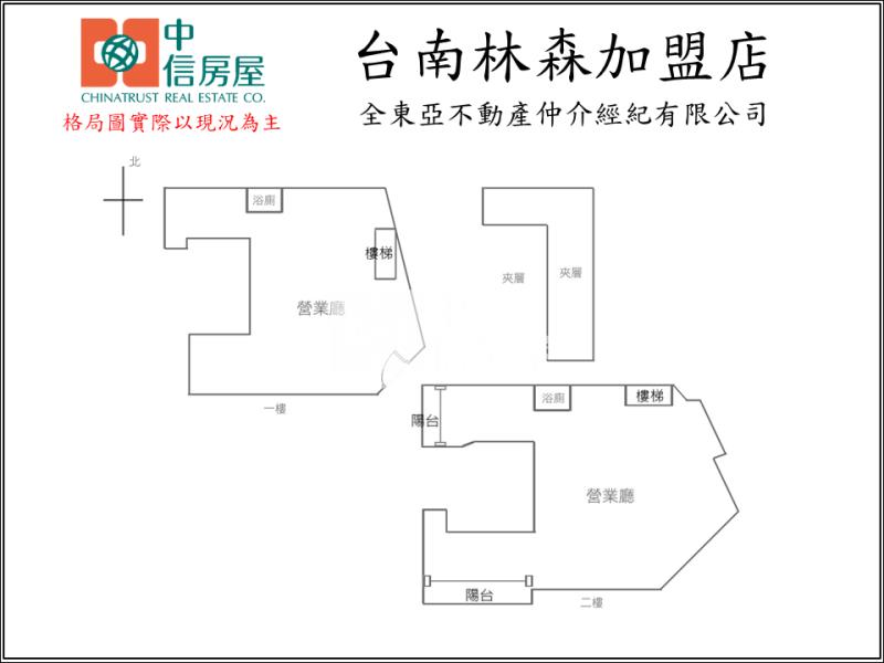 中華路金鑽商業店霸房屋室內格局與周邊環境