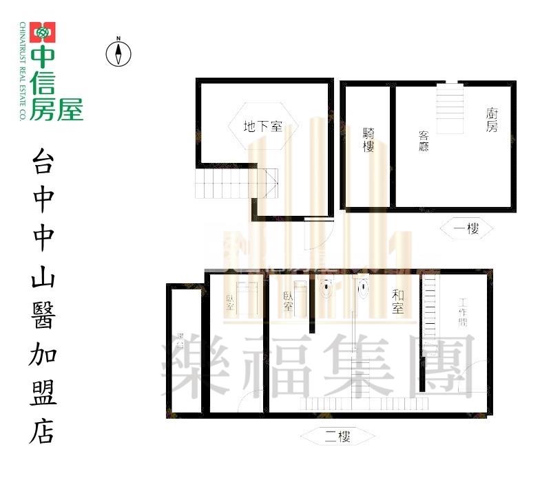 五權南路全新整理金店面房屋室內格局與周邊環境