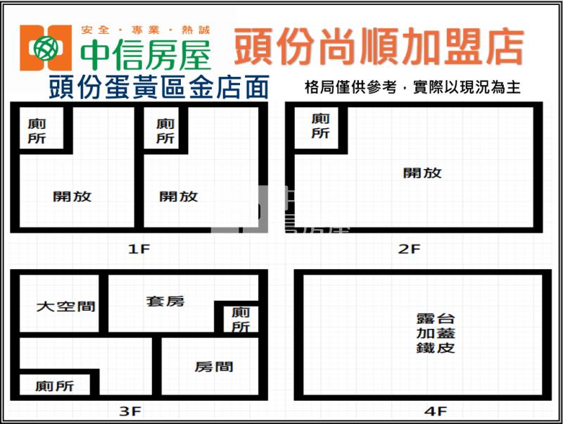 頭份蛋黃區金店面房屋室內格局與周邊環境