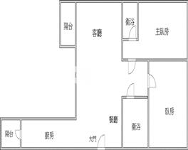 頭份幸福大兩房平車美廈房屋室內格局與周邊環境