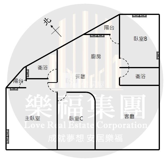 柳川美術園道.全新整理3房 美廈房屋室內格局與周邊環境