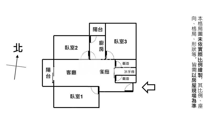 新一點利全新屋況三房車位房屋室內格局與周邊環境