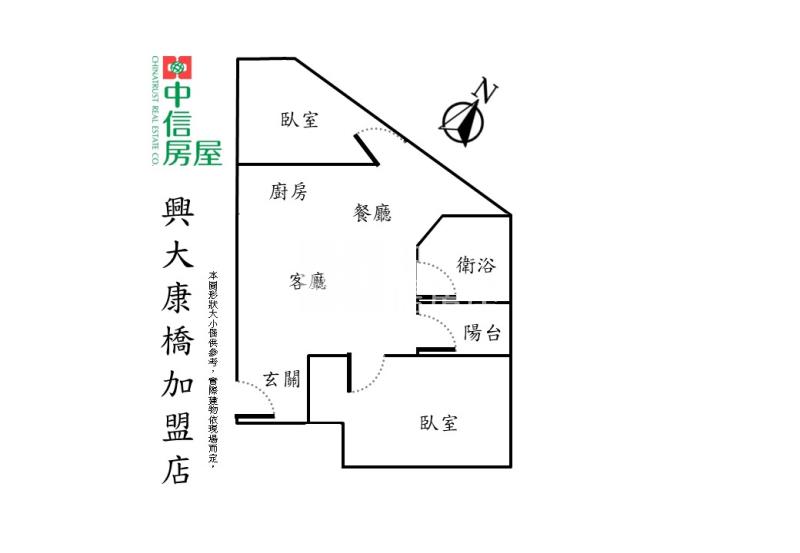 中華路商圈柳川旁電梯2房美屋房屋室內格局與周邊環境
