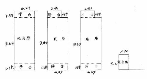 大里成功國中邊間8米活路別墅房屋室內格局與周邊環境