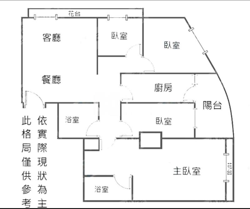 南崁台茂旁電梯美四房車房屋室內格局與周邊環境