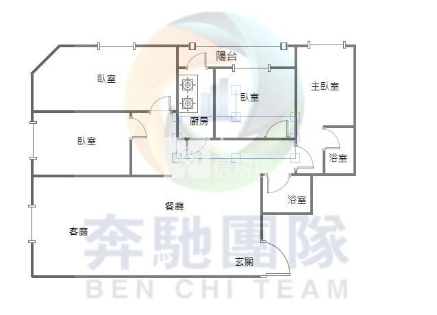 【奔馳】電通市 景觀四房車房屋室內格局與周邊環境